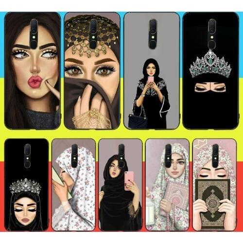 PENGHUWAN Muslim Islamic Arabic Hijab Face Gril Eyes Koran Phone Case For Oppo A5 A9 2020 A11x A71 A73S A1K A83 case