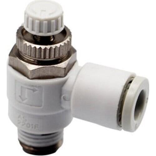 Speed Controller with One-touch Fitting Elbow AS2201F-01-04S AS2201F-01-06S AS2201F-01-08S AS2201F-01-10S