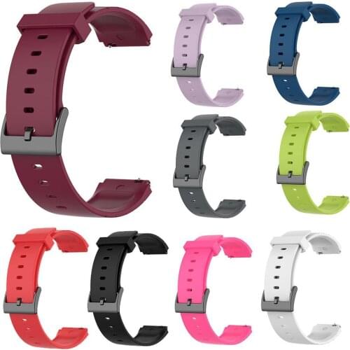 Replacement Silicone Solid Color Soft Watchband Wrist Strap for Xiaomi Mi Watch Wearable Devices Smart Accessories