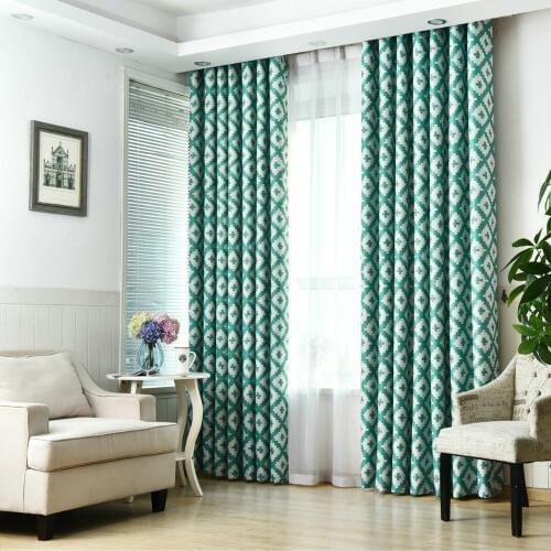 Luxury Modern Style Blackout Curtain for Living Room Bedroom Kitchen With Cross Pattern for Window Treatment tulle Decoration