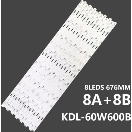 LED Strip 8 lamp For Sony 60"TV SANSUNG 2014SONY 60B 60A PLU1 3228 KDL-60WM15B KDL-60W600B KDL-60W610B KDL-60W630B KDL-60W605B