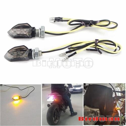 Motorcycle LED ABS Turn Signal Light 5 SMD LED MINI Amber Blinker 8mm Bolt Indicators E-mark E8 for Hyosung Aprilia Buell Honda