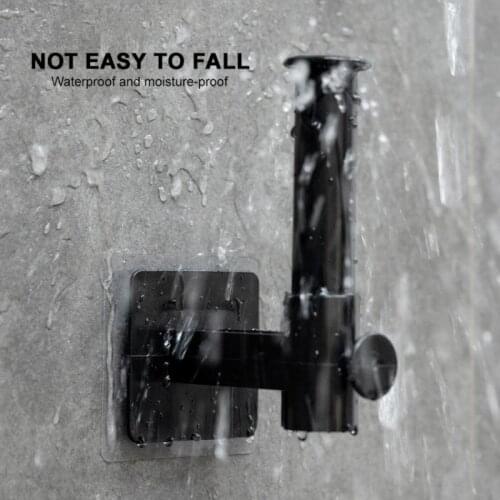 Convenient and durable Storage Holders Kitchen Self-adhesive Hook Flexible Paper Roll Rack Telescopic Design Towel Holder cocina