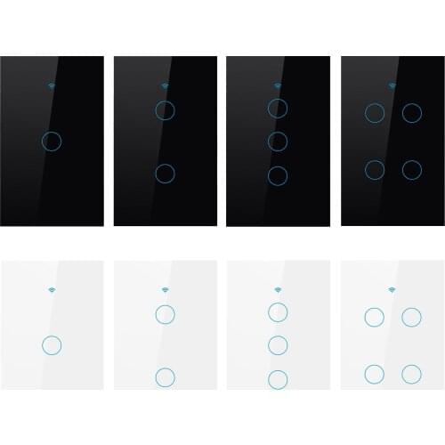 Smart Light Switch WIFI RF Light Switch With Timer and Remote Control,Schedule,Works Fit for Alexa Google Assistant