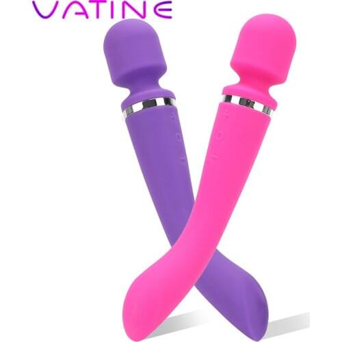 VATINE Dildo Vibrator Magic Wand Vaginal Massager 20 Speeds Dual Motors G-Spot Clitoral Stimulator Sex Toys for Women Adults