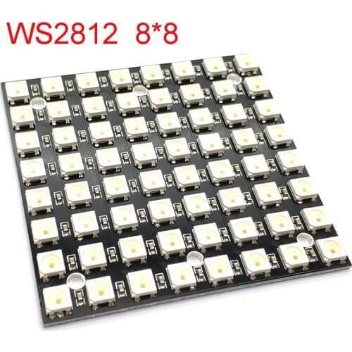 WS2812 LED 5050 RGB 8x8 64 LED Matrix