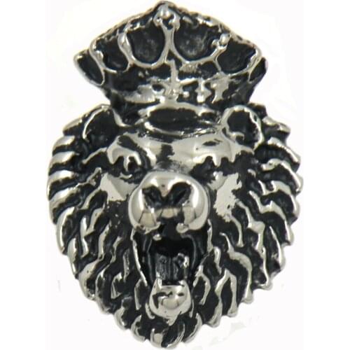 FANSSTEEL Stainless Steel Jewelry Crown queen LION Ring FSR09W19