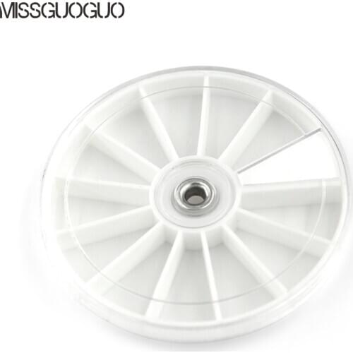 1pc Plastic Nail Art Rhinestone Case 12 Grid Nail Decoration Gem Rhinestone Empty Wheel Box Storage Container DIY Nail Art Tool