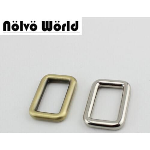 100pcs 5colors 25mm Inside width polished tabular edge buckle alloy square buckle for DIY bags/belts buckles 50pcs