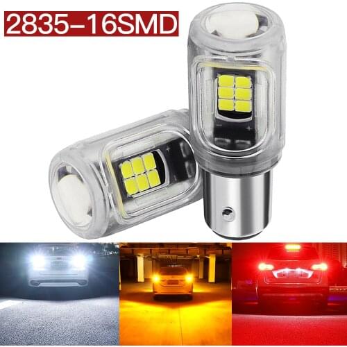 2pcs P21W LED PY21W BA15S BAU15S for LADA DRL P21/5W 000LM Car Light Bulb BAY15D 1157 Red White 1156 Daytime Running Tail Lights
