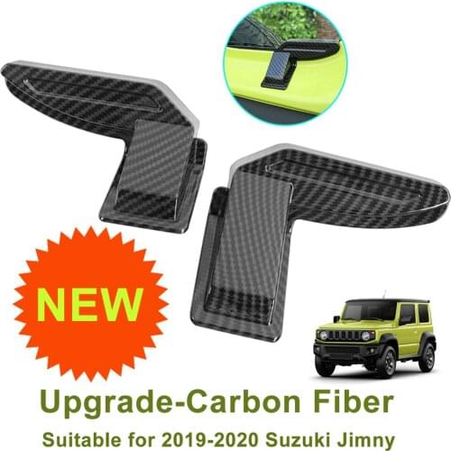 2PCS Black ABS Rear Windshield Heating Wire Protection Cover For Suzuki Jimny Sierra JB64 JB74 2019 2020 Demister Cover