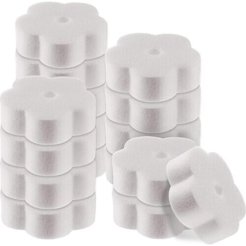50 Pieces Oil Absorbing Scum Sponge for Hot Tub, Swimming Pool and Spa (Flower)