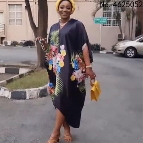 African Dresses For Women Dashiki Long Sleeve Robe African Dress Africa Clothes Super Elastic Diamonds Party Maxi Dress 2021