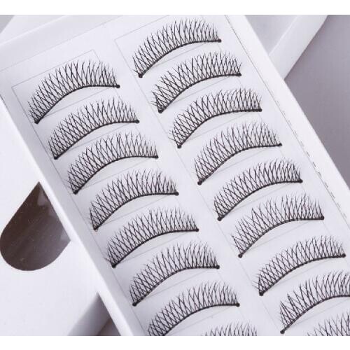 Fast ship way Crisscross DIY False eyelashes handmade Lashes fashion lady balck eyelash artificial eyewinker as Makeup product