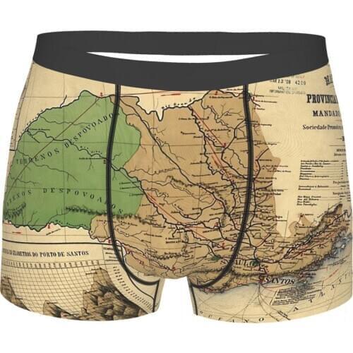 Sword Art Online Map Of Sao Paulo 1886 Underpants Breathbale Panties Man Underwear Sexy Shorts Boxer Briefs