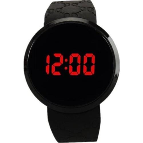 LED Touch Screen Alloy Watches Fashion Lovers Electronic Watches Business Sedate Mens Watches Trendy Mens and Womens Watches
