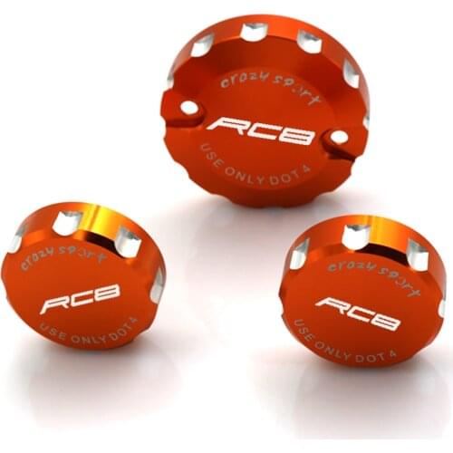 Motorcycle Lid For KTM 1190 RC8 2008 2009 Front Rear Brake Cylinder Cover Reservoir Oil Fluid Cap Tank Cup