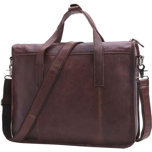 Men Briefcase Laptop Bag Shoulder Bag Genuine Leather Briefcase Portfolio Men Business Bag Male Briefcase Document Office Bag