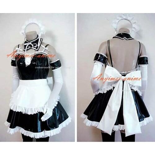 Sexy Sissy Maid Pvc Dress Uniform Cosplay Costume Tailor-made[CK895]