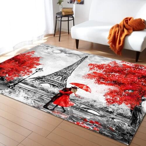 Embracing Paris Autumn Carpets Bathroom Balcony Bath Door Floor Mat Home Floor Large Rug Home Entrance Doormats Tapis Salon Rugs