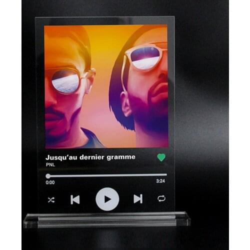 Custom Spotify Style Acrylic Music Board Spotify Glass Personal Photo Style Couple Acrylic Anniversary Photo Album Plaque
