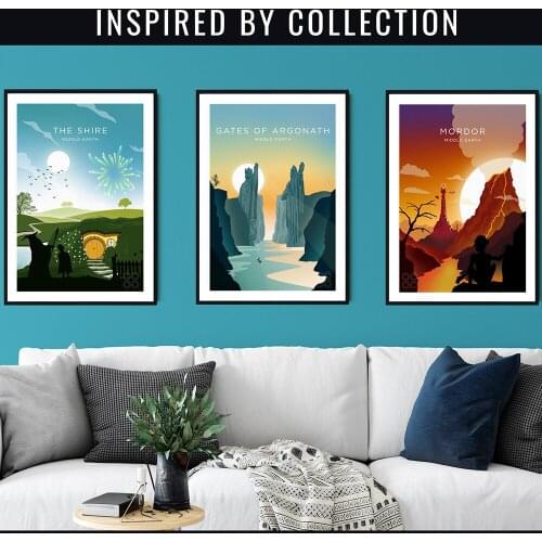 Retro Art Print Travel Movie Simple Poster Modern Landscape Wall Picture Canvas Painting Nordic Living Room Home Decoration