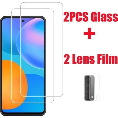 Tempered Glass For Huawei Y7A P Smart 2021 Protective Film Screen Protector For Huawei P Smart 2021 Peppa-L02B Peppa-L21B