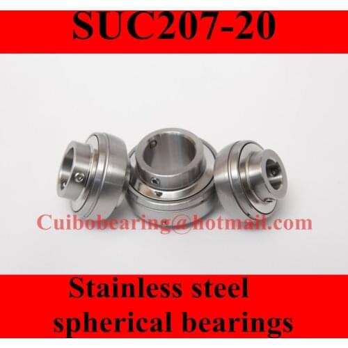 Stainless steel spherical bearings SUC207-20 SUC207-22 SUC207-23