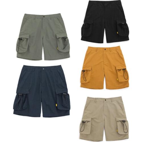 2021 Summer High Quality MenS Shorts Casual loose Bigger Pocket Classic Cotton Male Short Pants 5 Colors