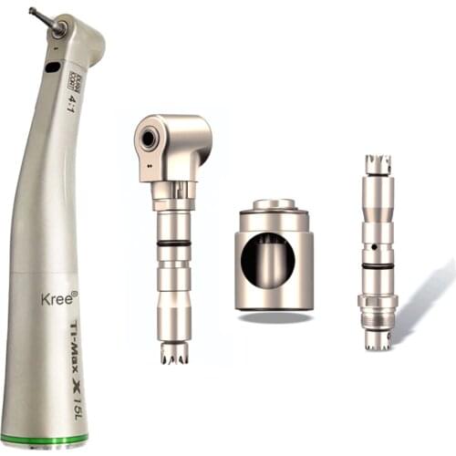 4:1 Dental Low Speed Push Button Contra Angle Ti-max X15L fiber optic 4:1 handpiece spare parts cartridge middle gear