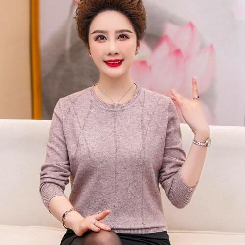 Knit Warm Sweater Women Basic Pullovers Autumn Winter O-neck Sweaters Casual Loose Oversized Female Jumper Top Y613