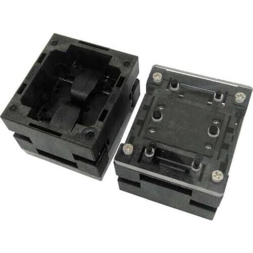 DFN8 QFN8 WSON8 Open Top burn in socket Pogo Pin IC Test Socket Pitch 0.5mm Chip Size 2x2 Flash Adapter Programming Socket