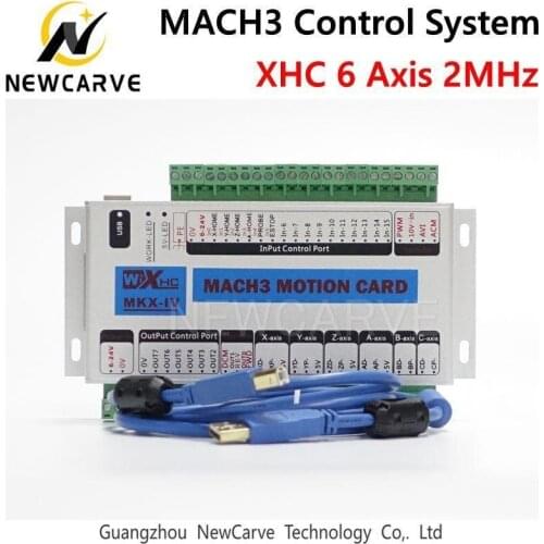 XHC 6 Axis Mk4 MKX-IV 4-generation Mach3 Breakout Board Usb Motion Control Card 2mhz Support Windows 7,10