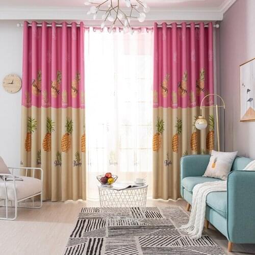 Modern Blackout Curtains pineapple Pattern For Living Room Window Bedroom shading Ready Made Finished Drapes Blinds B 2JL428