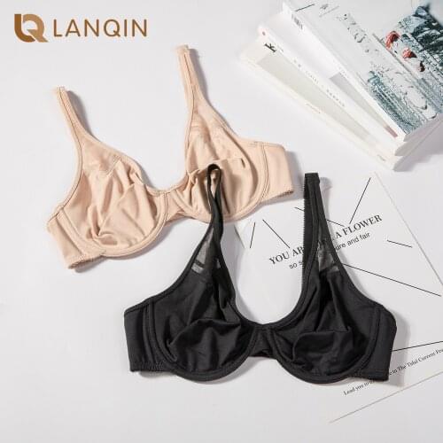 Womens Smooth Full coverage Molded Firm Support Unlined Underwire Seamless Bra Plus Size