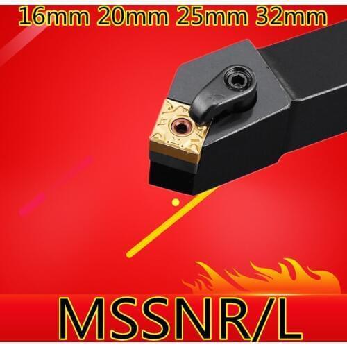 1PCS MSSNR1616H12 MSSNR2020K12 MSSNR2525M12 MSSNR3232P12 MSSNL1616H12 MSSNL CNC Lathe Cutting Tools External Turning Tool Holder