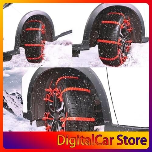 10Pcs Car Winter Tire Wheels Snow Chains Snow Tire Anti-skid Chains Wheel Tyre Cable Belt Winter Outdoor Emergency Chain