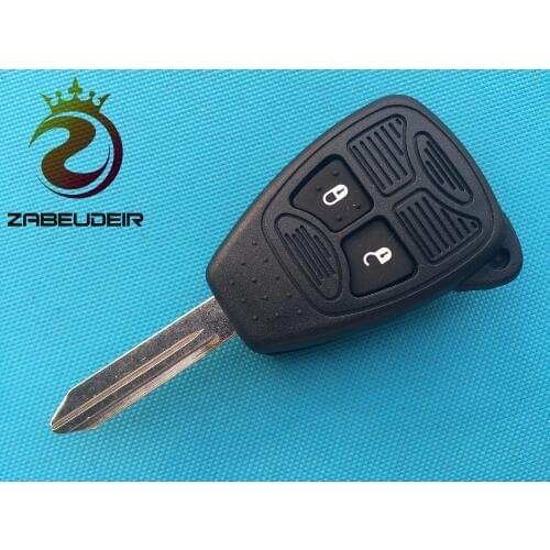 10pcs/lot of New Replacement Key Case Uncut Blade For Chrysler 2/3 button remote key shell blank no logo