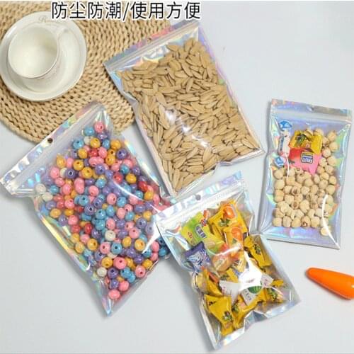 10PCS Aluminum Foil Zip Lock Bags Self-sealing Food Storage Bag Reclosable Candy Pouch Packaging Supplies Home & Kitchen