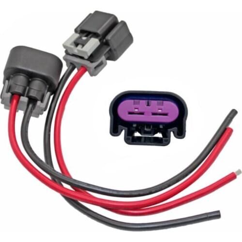 100pcs/lot For Cadillac Chevrolet GMC 13580874 Electric Cooling Fan Switch Relay Wiring Harness Connector Pigtail Plug 2 ways