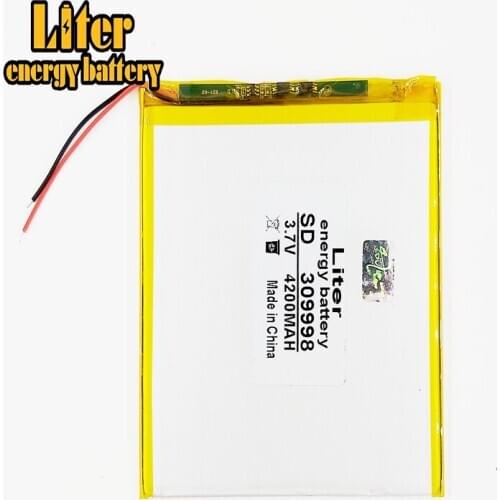 3.7V,4200mAH (polymer lithium ion battery) Li-ion battery for tablet pc 7 inch 8 inch 9inch 309998