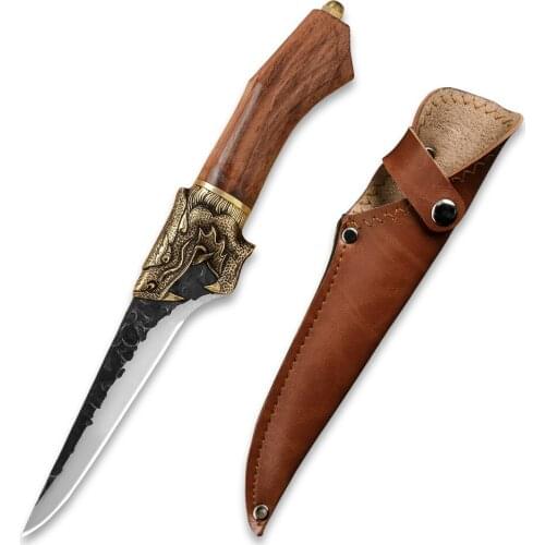 7Cr17 Stainless Steel Kitchen Bong Knife 6 Inch Deboning Knife Japanese Steel Kitchen Knives Pro Chefs Knives With PU Sheath