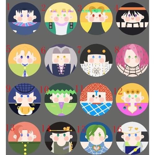 JoJos Bizarre Adventure Giorno Bruno Kujo Jotaro Kakyoin Plush Doll Toy 5cm Cute Lovely Pendant Thoughtful Gift HOT