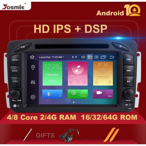 2 Din Android 10 Car Multimedia Player For W203 Mercedes Benz Vito W639 W168 Vaneo Clk W209 W210 M/MLRadio Audio Navigation DVD