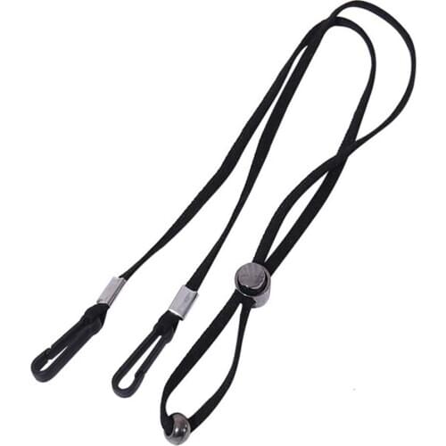 Long Adjustable Face Cover Holder Hanging Neck Lanyard Windproof Anti Lost Rope Super long loose neck windproof rope