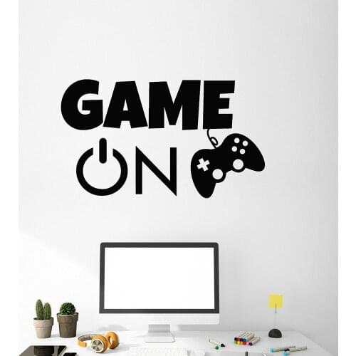 Game Switch Wall Decal Video Games Boys Playing Room Art Decor Joystick Gaming Vinyl Wall Stickers Dormitory Decoration Z524