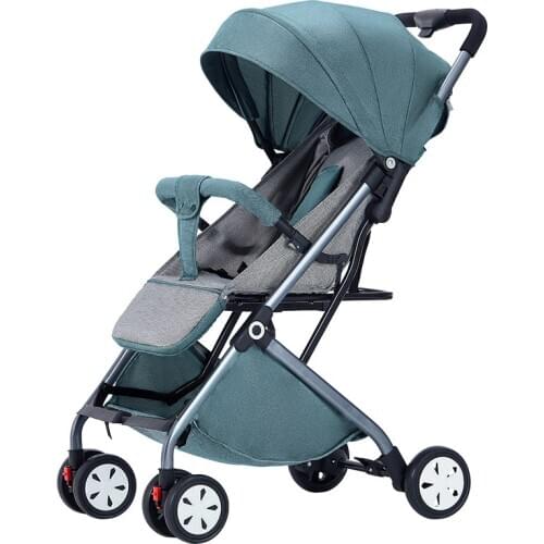 Stroller can sit and lie light baby stroller stroller baby stroller folding high landscape