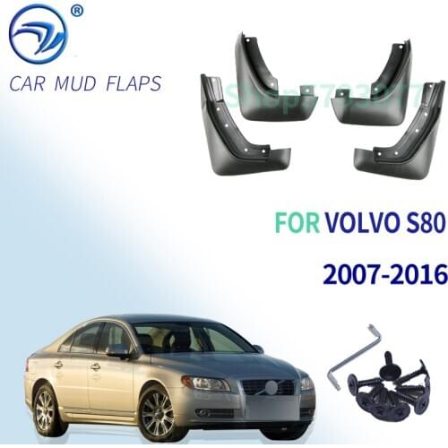 Front Rear Set Molded Car Mud Flaps For VOLVO S80 2007-2016 Mudflaps Splash Guards Mud Flap Mudguards Fender 2008 2009 2010