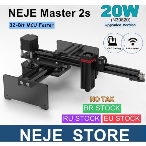 NEJE Master 2s 20W Laser Engraving Cutting Machine Desktop Laser Engraver Cutter Printer CNC Router APP Control Upgraded Version