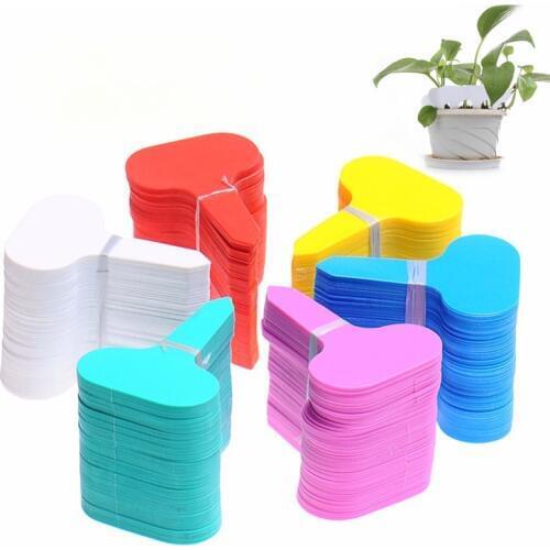10/50/100Pcs Plastic T-type Garden Tags Ornaments Plant Flower Label Nursery Thick Tag Markers for Plants Garden Decoration